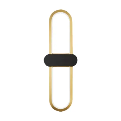 Modern Oval Wall Vanity Light with Silica Gel Shade Image - 5