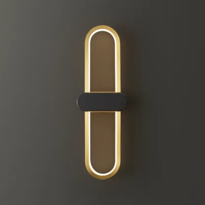 Modern Oval Wall Vanity Light with Silica Gel Shade Image - 7