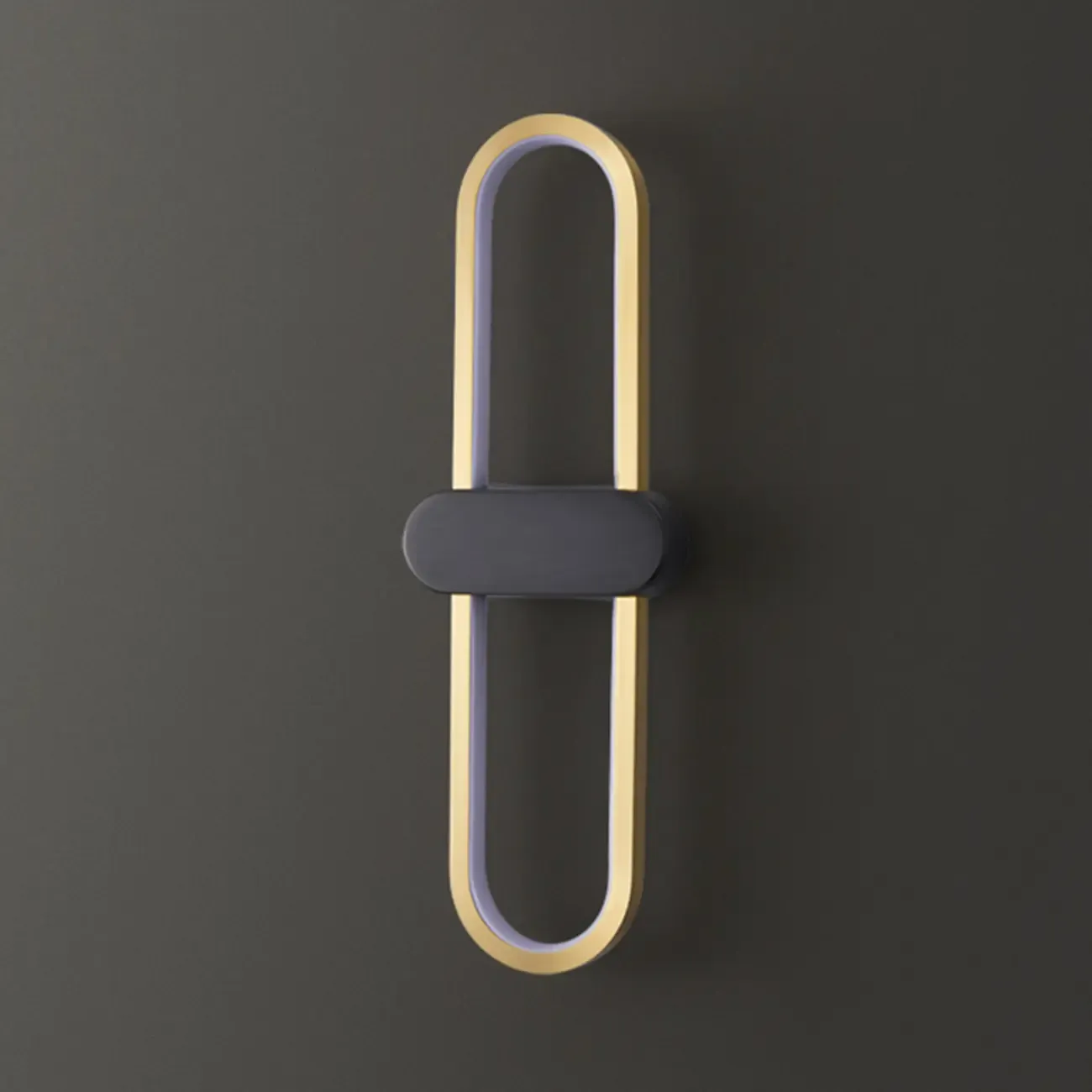 Modern Oval Wall Vanity Light with Silica Gel Shade Image - 8