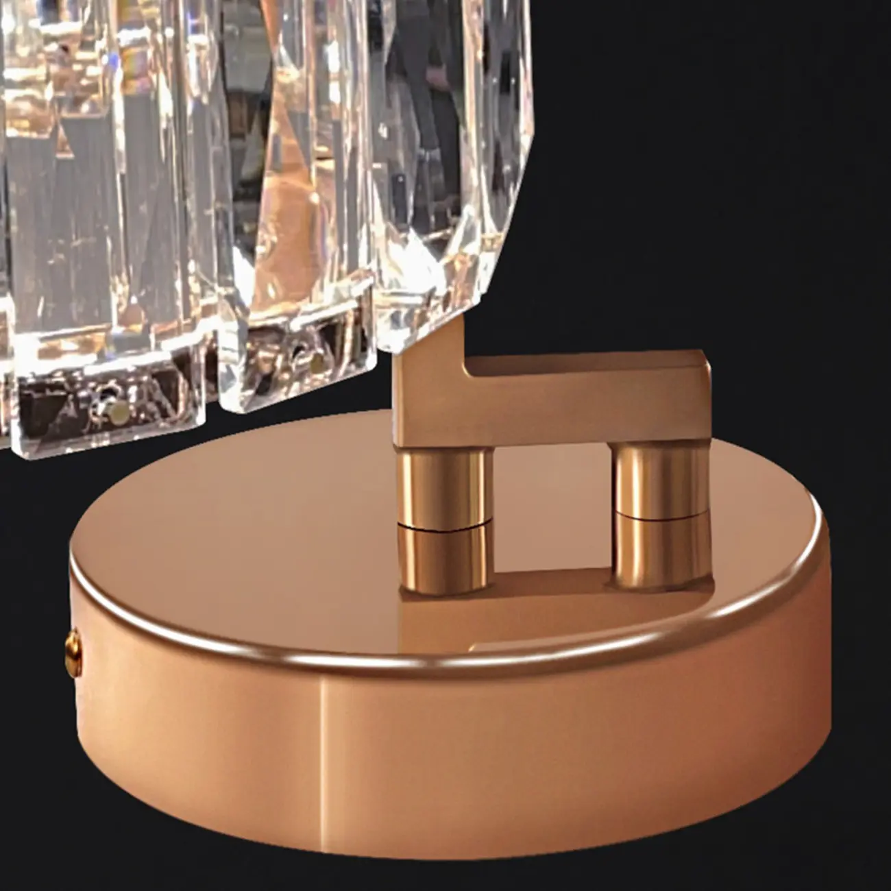 Modern Gold Crystal Wall Light with Transparent Shade Image - 10 | homeyfad