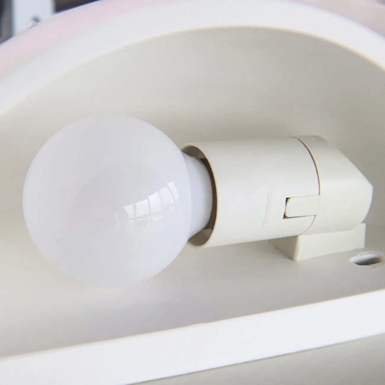 Modern Minimalist 	Gypsum Wall Sconce with Half-Moon Shape  Image - 10 | homeyfad