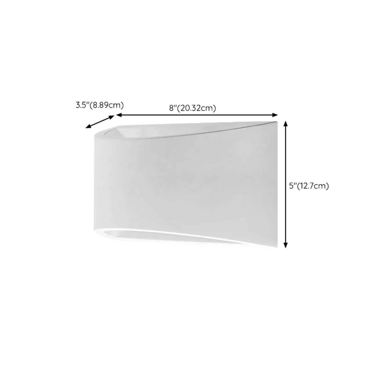 Modern Minimalist 	Gypsum Wall Sconce with Half-Moon Shape  Image - 14 | homeyfad