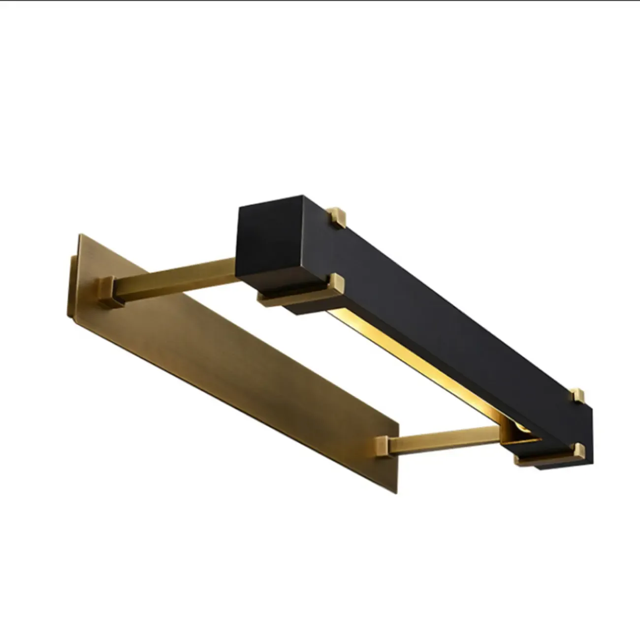 Modern Tube Vanity Light with Gold Finish for Bathroom Image - 4