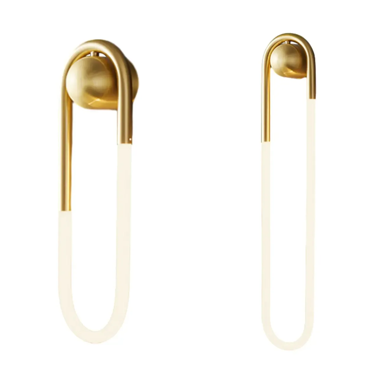 Modern Gold LED Oval Vanity Wall Light Image - 7