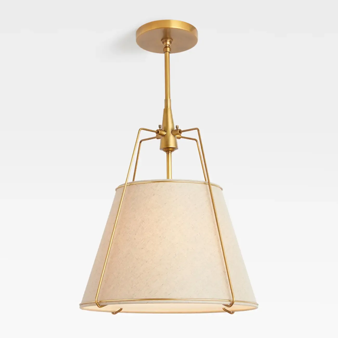 Modern Minimalist LED Pendant Light with White Shade Image - 4