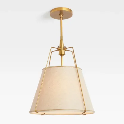 Modern Minimalist LED Pendant Light with White Shade Image - 4