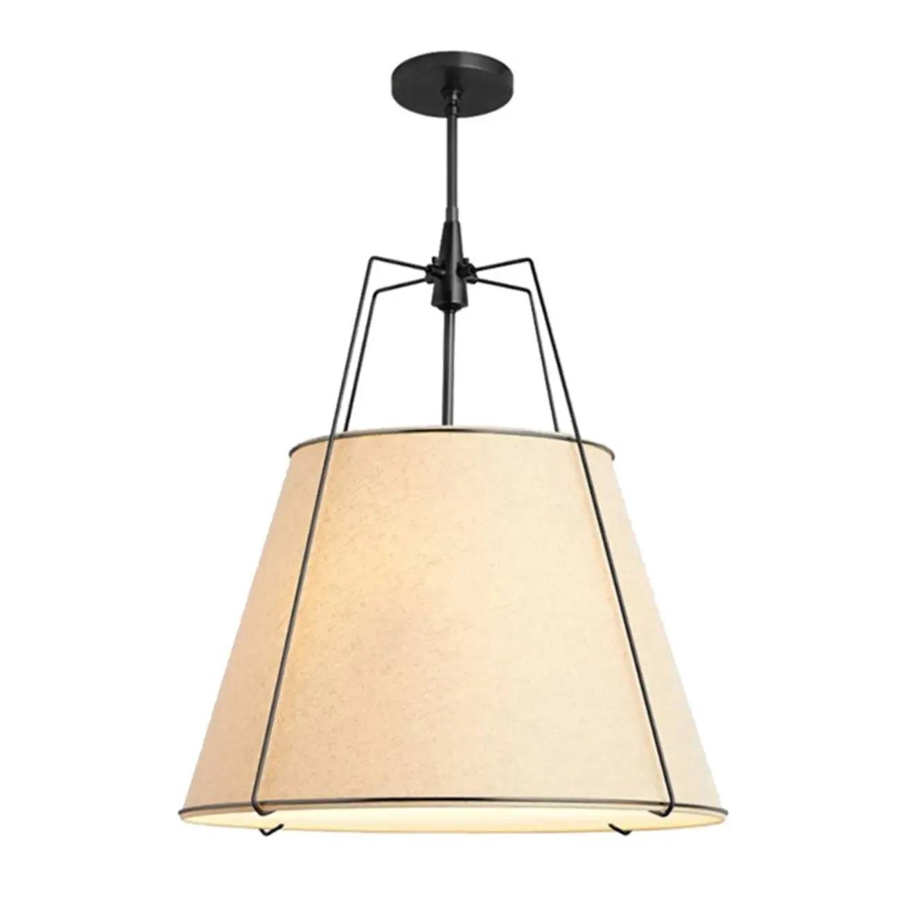 Modern Minimalist LED Pendant Light with White Shade Image - 7