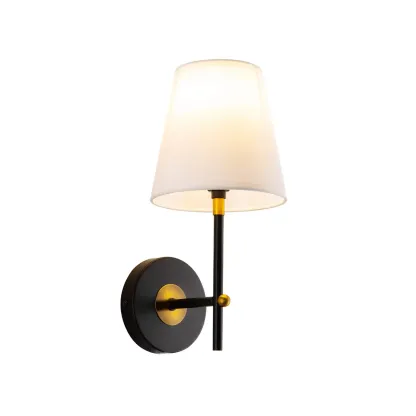 Contemporary Simplicity Metal Fabric Wall Sconce Image - 9