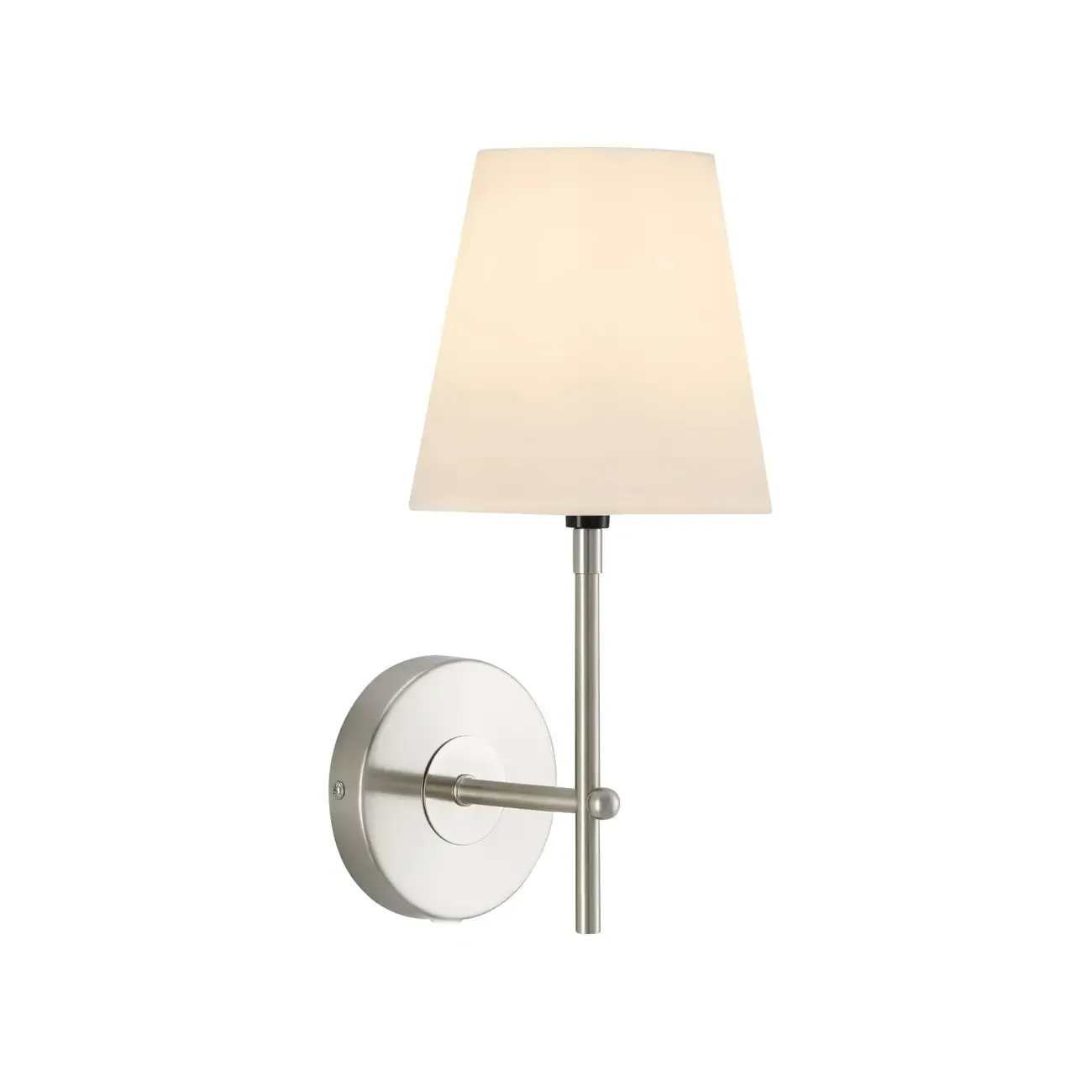 Contemporary Simplicity Metal Fabric Wall Sconce Image - 10