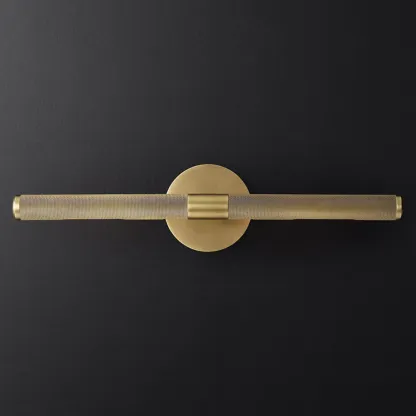 Modern Bathroom Black 2-Light Tube Vanity Light