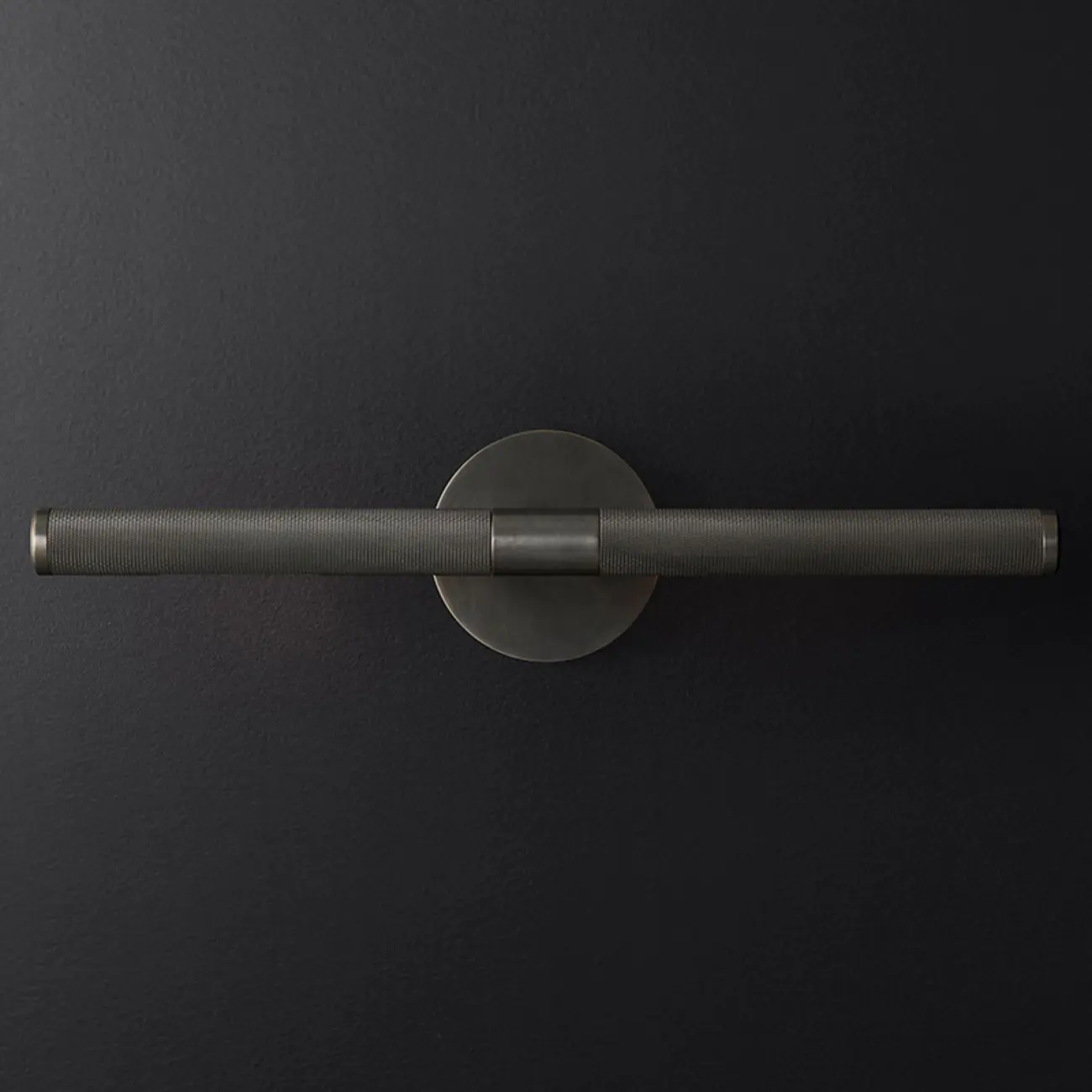 Modern Bathroom Black 2-Light Tube Vanity Light | homeyfad