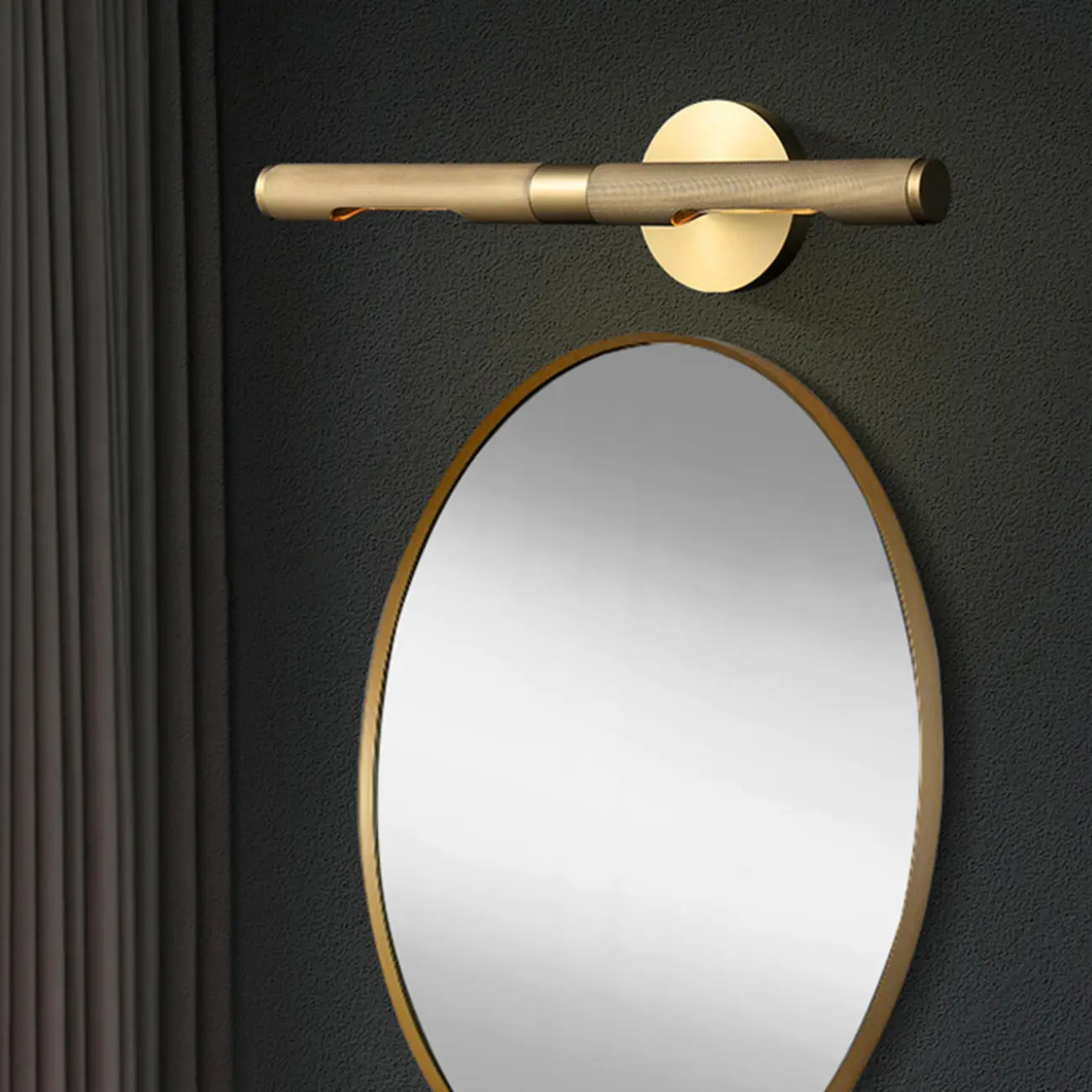 Modern Bathroom Black 2-Light Tube Vanity Light | homeyfad