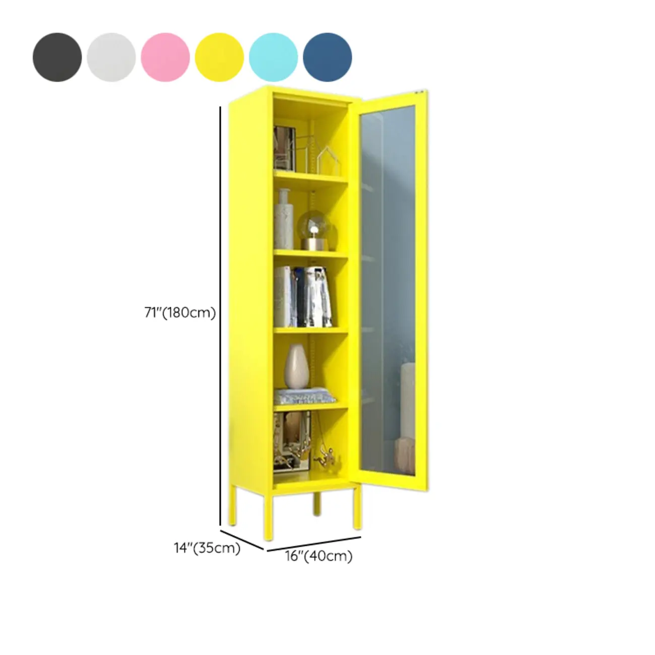 Modern Black Iron Adjustable Display Cabinet for Living Room #size | homeyfad