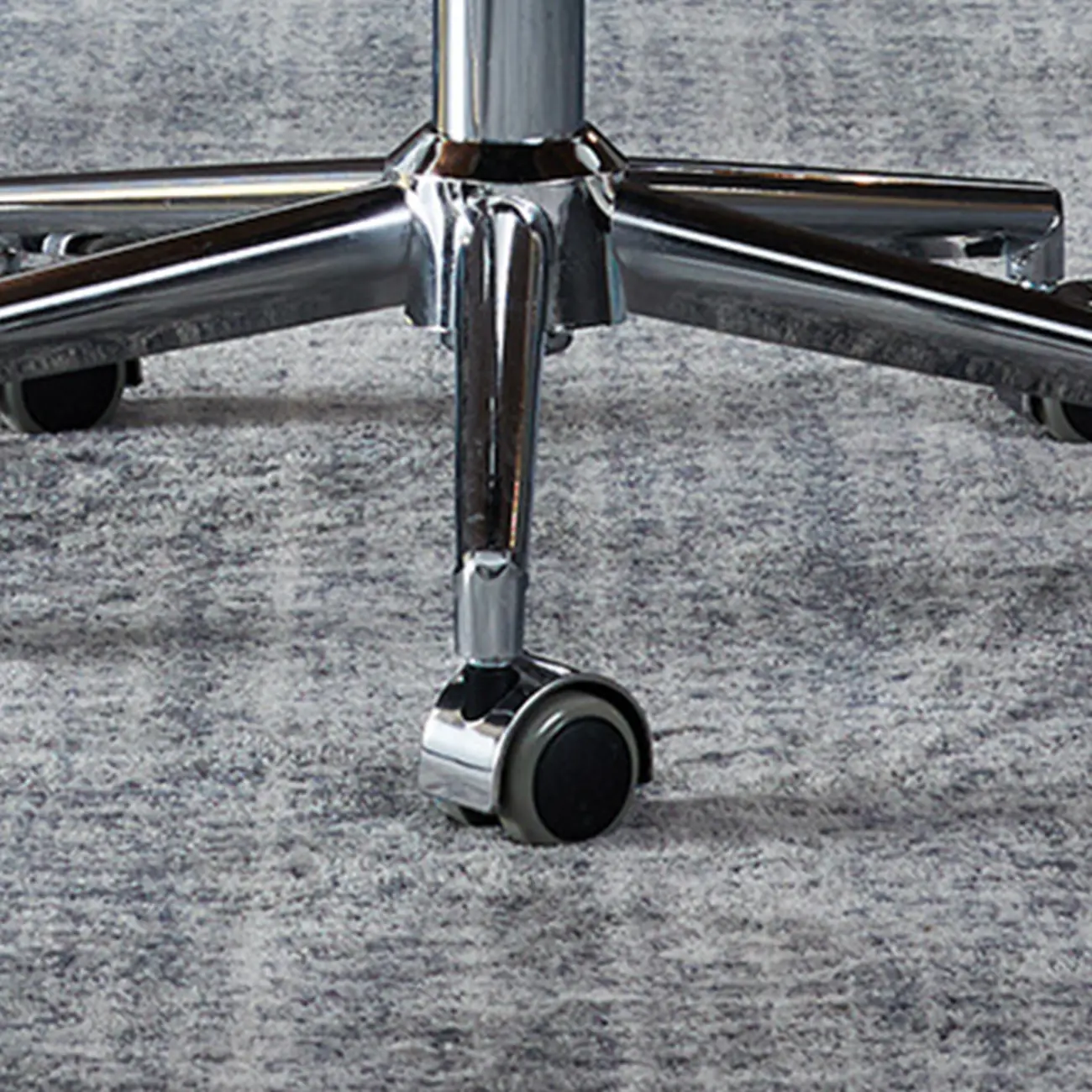 Modern Orange Leather Adjustable Swivel Office Chair Image - 6 | homeyfad