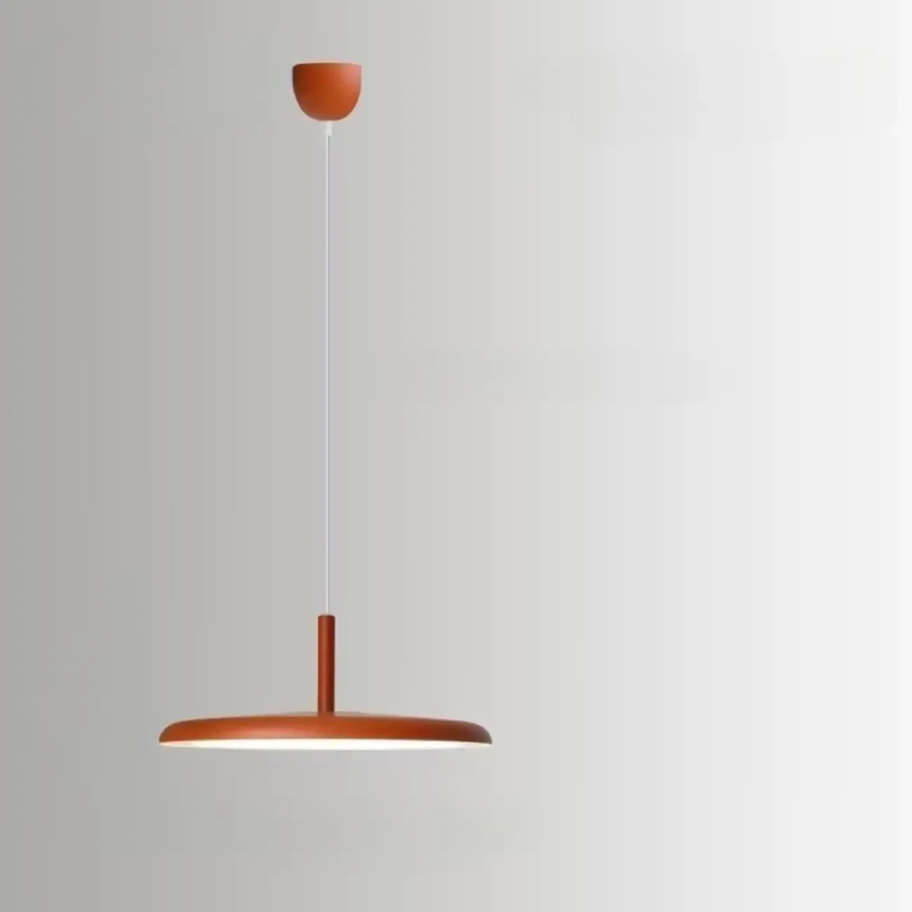 Modern Round LED Pendant Light Adjustable Length for Dining Image - 5