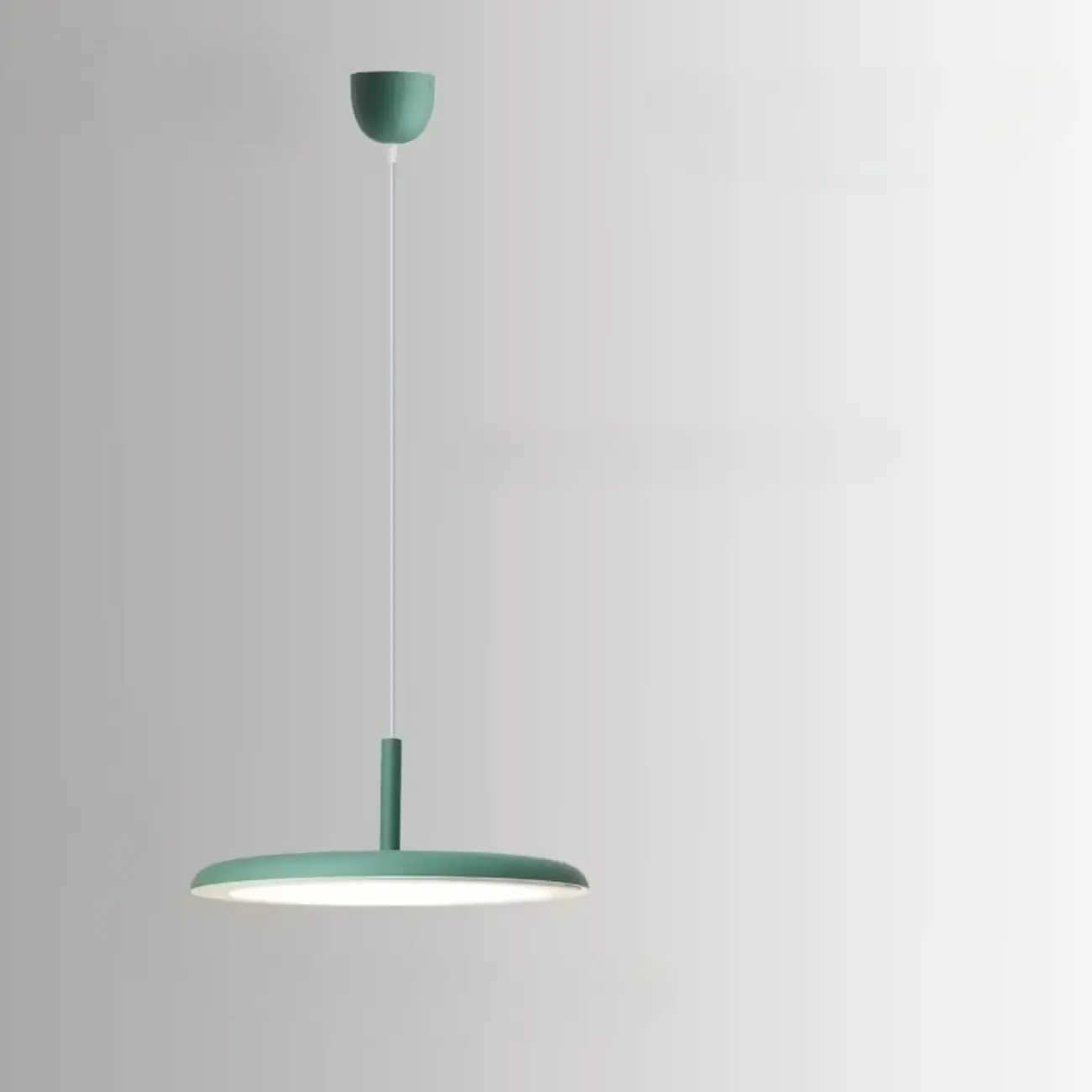 Modern Round LED Pendant Light Adjustable Length for Dining Image - 7