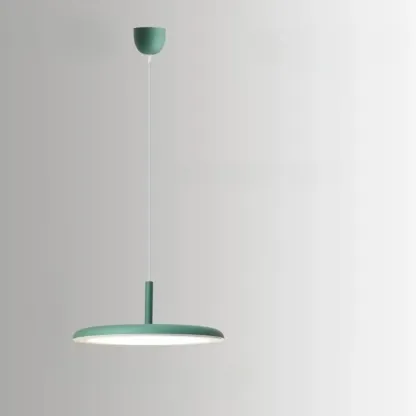 Modern Round LED Pendant Light Adjustable Length for Dining Image - 7