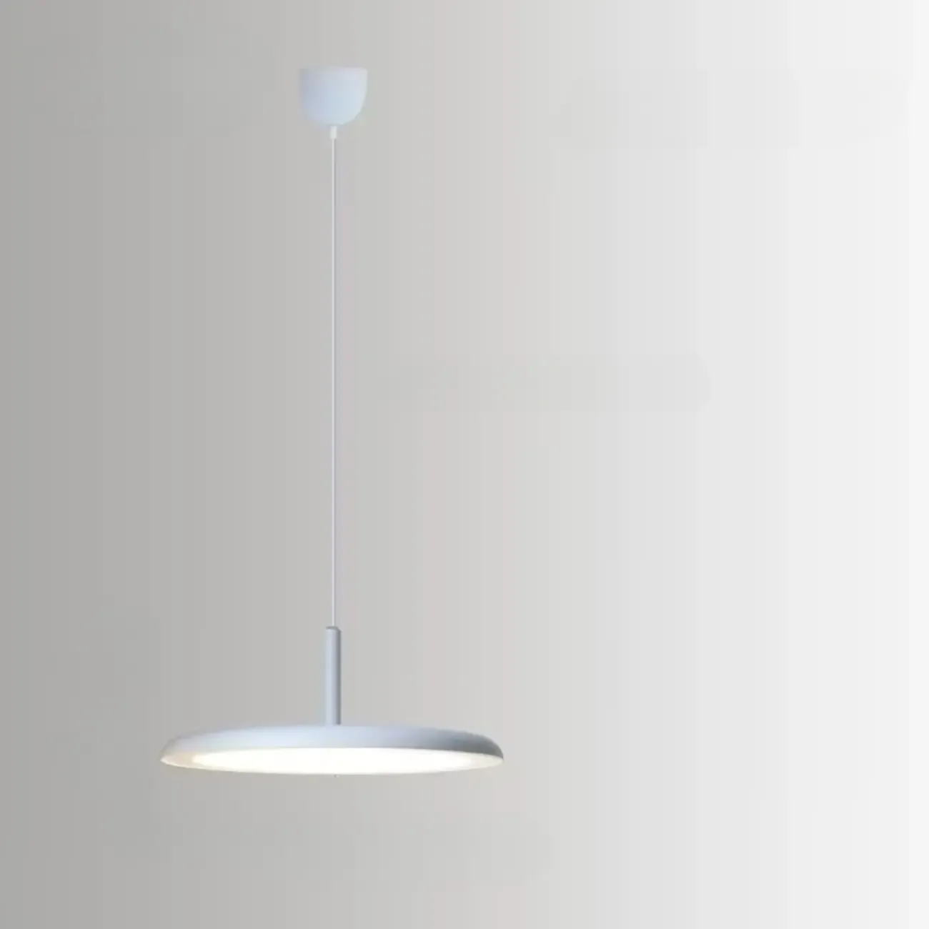 Modern Round LED Pendant Light Adjustable Length for Dining Image - 9