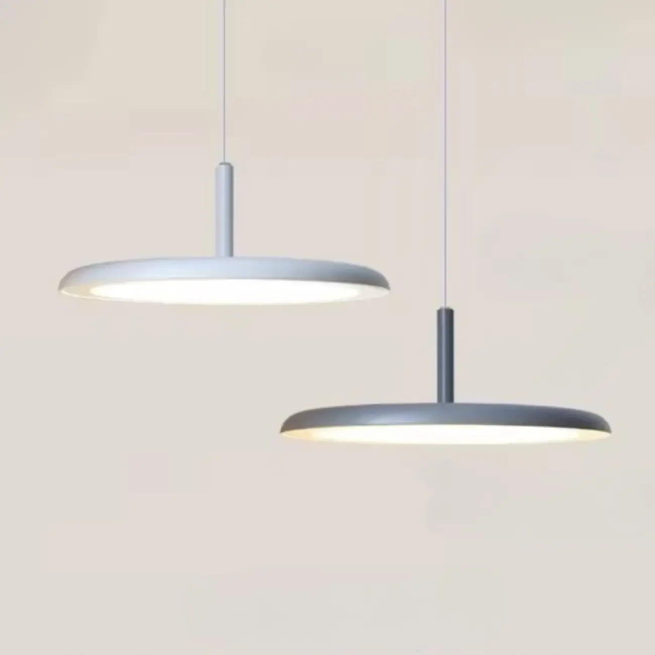Modern Round LED Pendant Light Adjustable Length for Dining Image - 12 | homeyfad