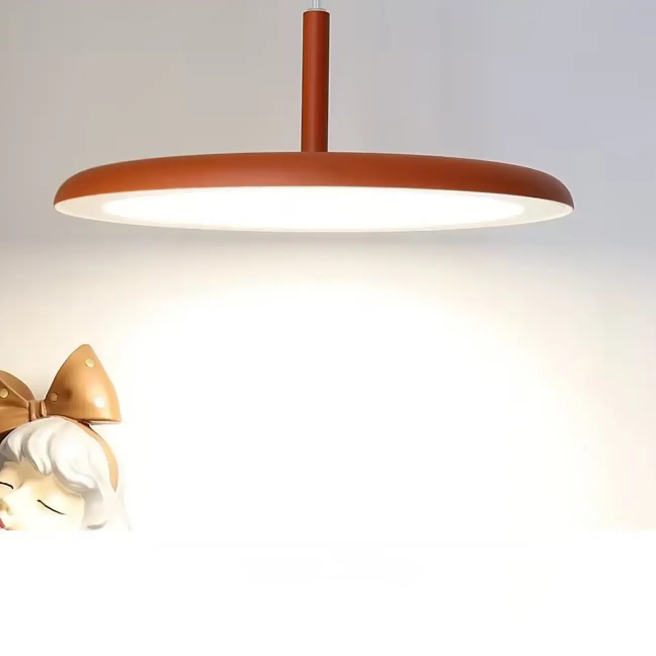 Modern Round LED Pendant Light Adjustable Length for Dining Image - 15 | homeyfad