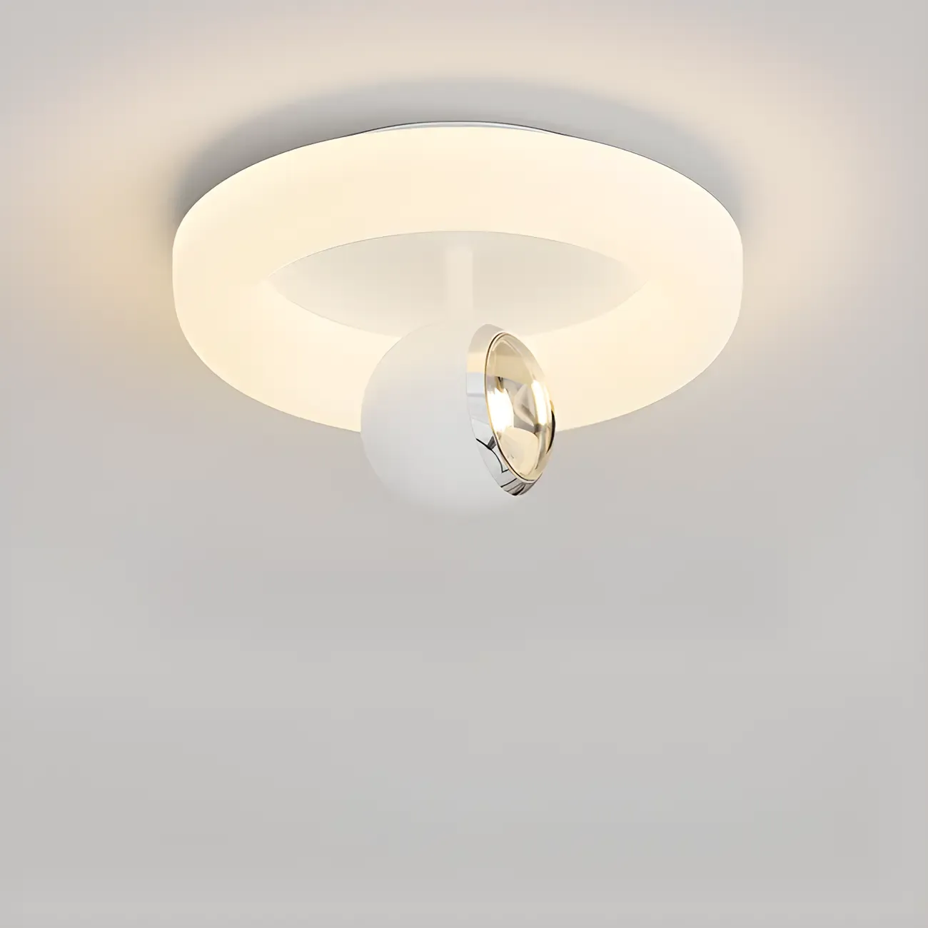 Modern Flush Mount LED Ceiling Light for Living Room Image - 3