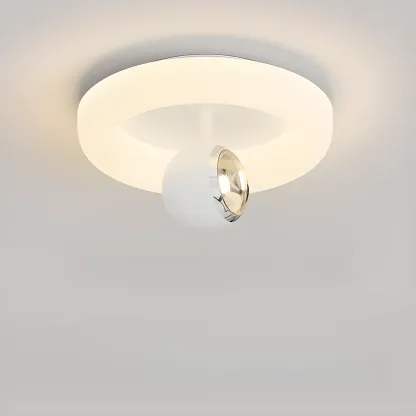 Modern Flush Mount LED Ceiling Light for Living Room Image - 3