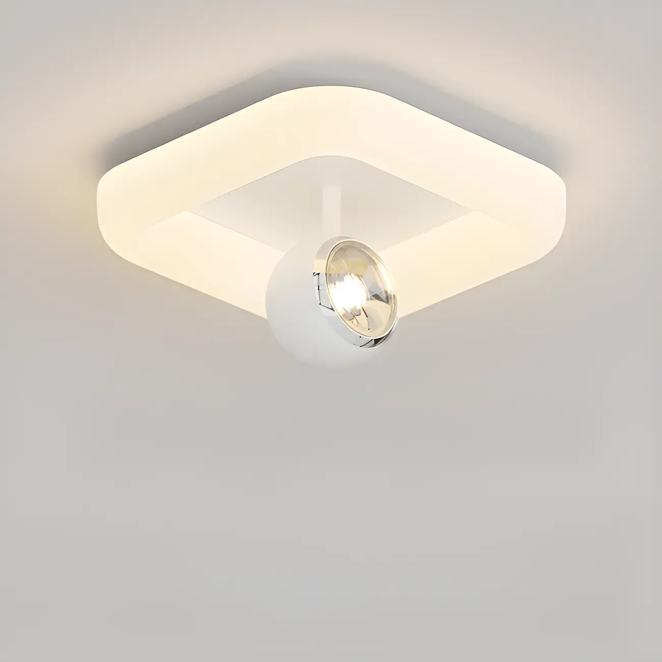 Modern Flush Mount LED Ceiling Light for Living Room Image - 4