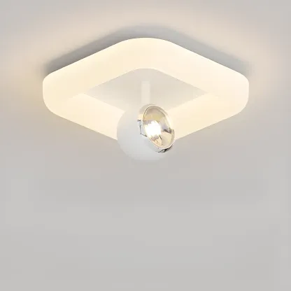 Modern Flush Mount LED Ceiling Light for Living Room Image - 4
