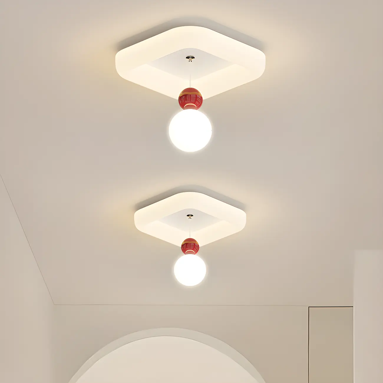 Modern Flush Mount LED Ceiling Light for Living Room Image - 2 | homeyfad