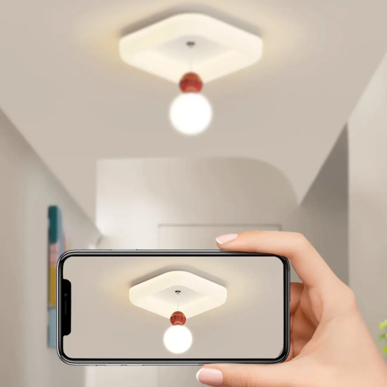 Modern Flush Mount LED Ceiling Light for Living Room Image - 10 | homeyfad