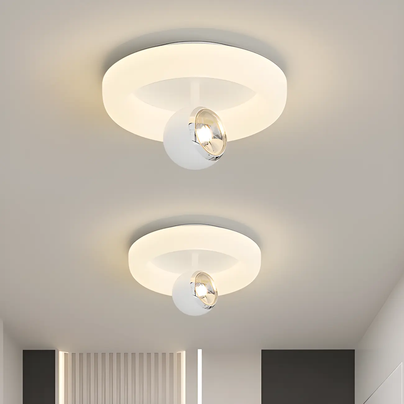 Modern Flush Mount LED Ceiling Light for Living Room Image - 18 | homeyfad