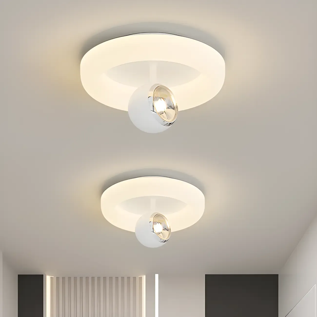 Modern Flush Mount LED Ceiling Light for Living Room Image - 18