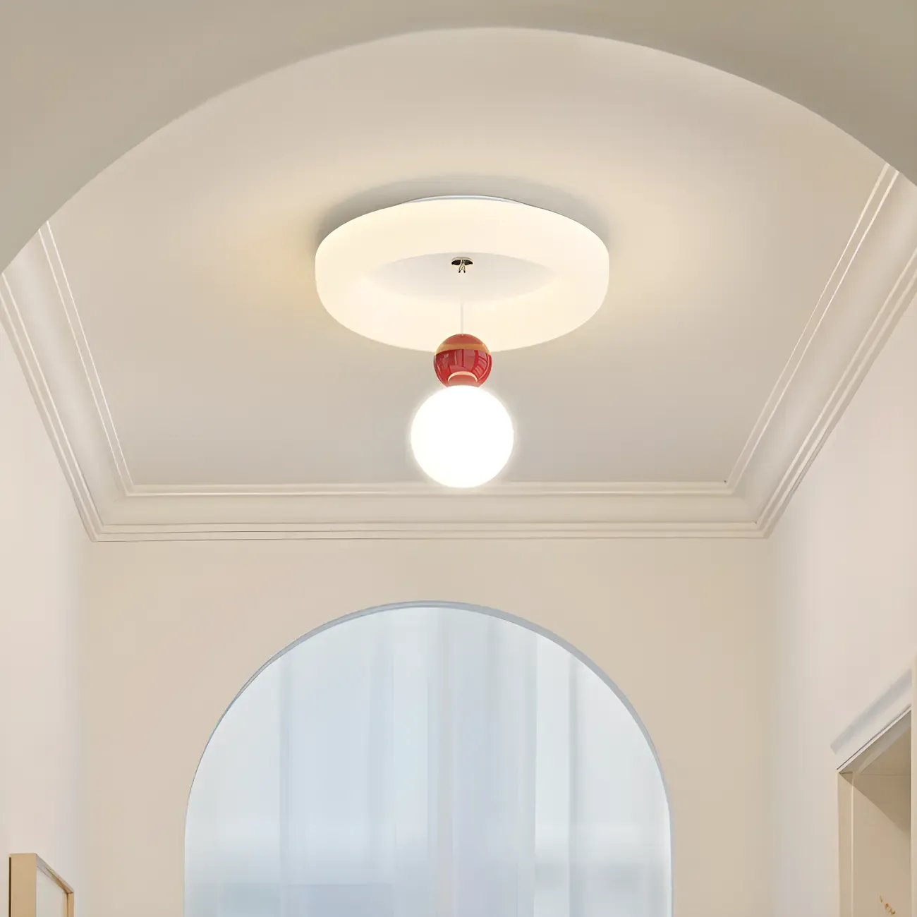 Modern Flush Mount LED Ceiling Light for Living Room Image - 19