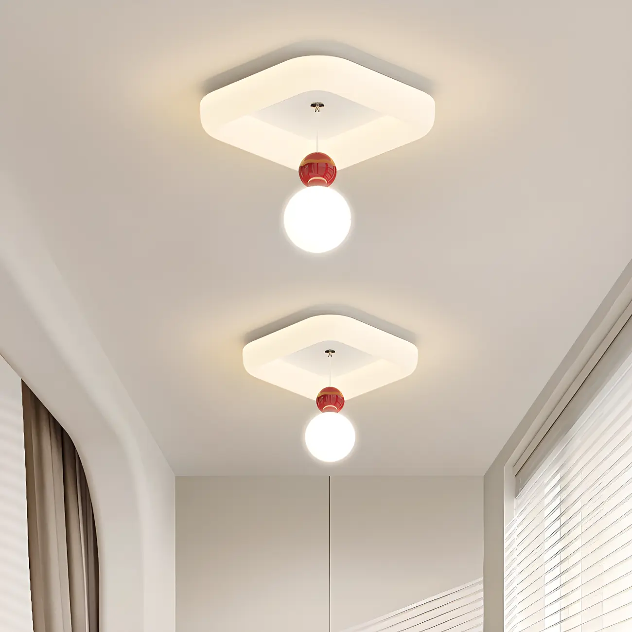 Modern Flush Mount LED Ceiling Light for Living Room Image - 20 | homeyfad