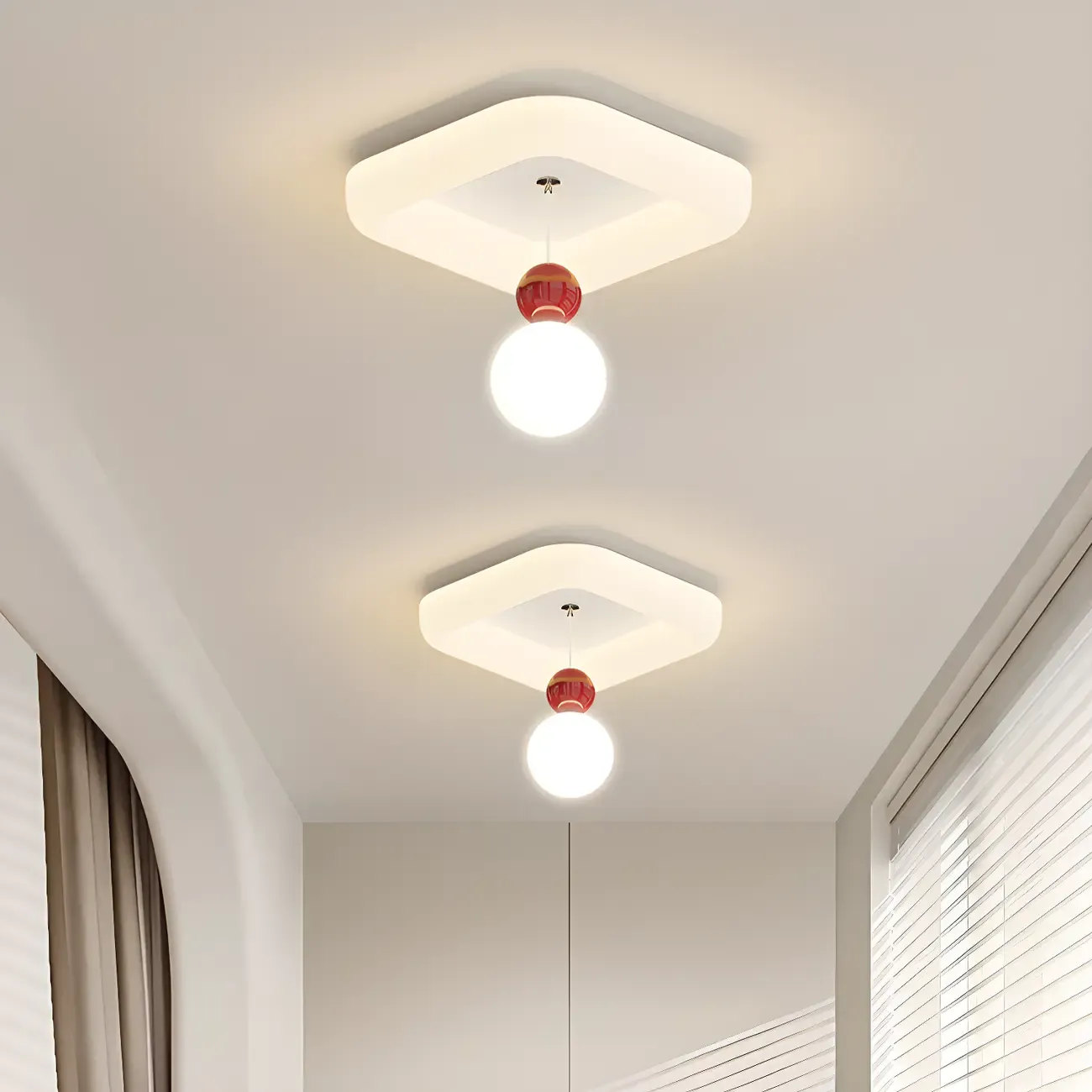 Modern Flush Mount LED Ceiling Light for Living Room Image - 20