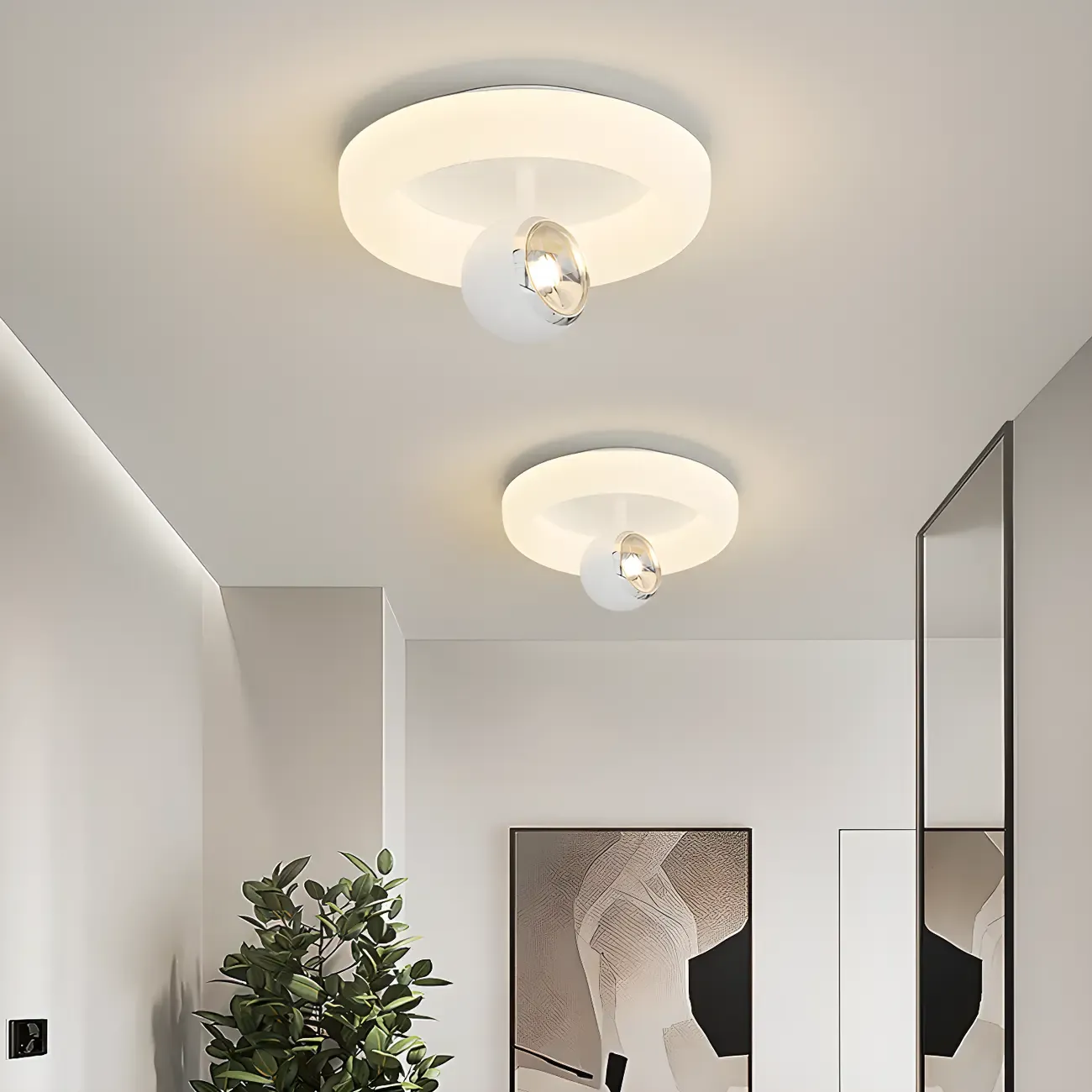 Modern Flush Mount LED Ceiling Light for Living Room Image - 21