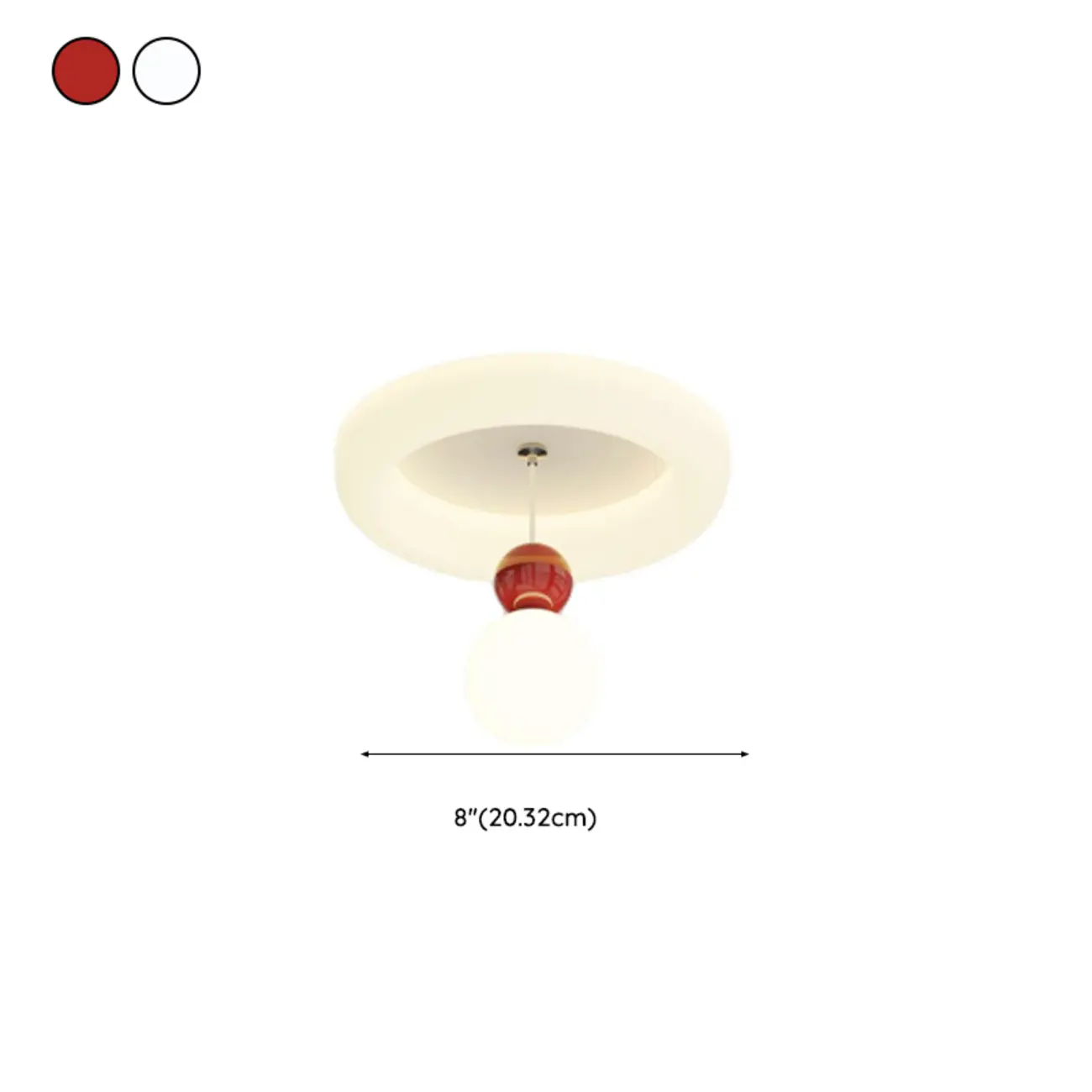 5 to 9 Inch Modern LED Flush Mount Ceiling Light for Entryway #size