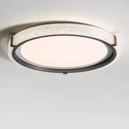 Modern Flush Mount LED Ceiling Light with Resin Shade for Living Room Image - 9