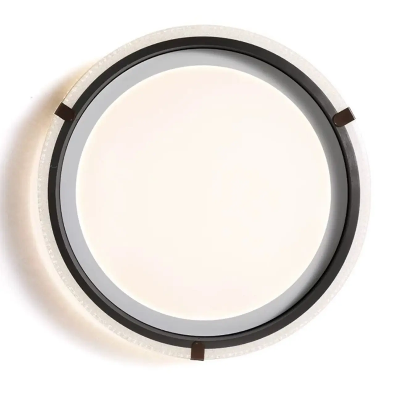 Modern Flush Mount LED Ceiling Light with Resin Shade for Living Room Image - 10 | homeyfad