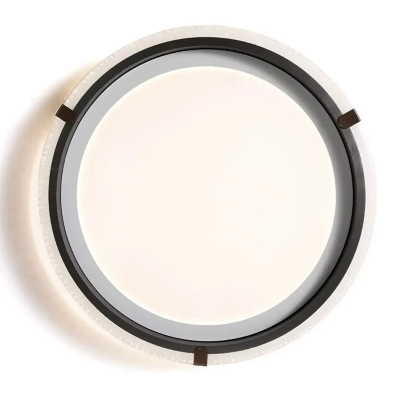 Modern Flush Mount LED Ceiling Light with Resin Shade for Living Room Image - 10