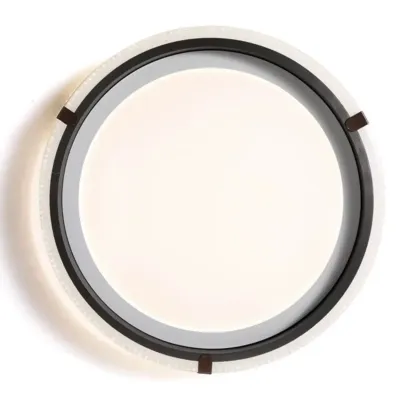 Modern Flush Mount LED Ceiling Light with Resin Shade for Living Room Image - 10