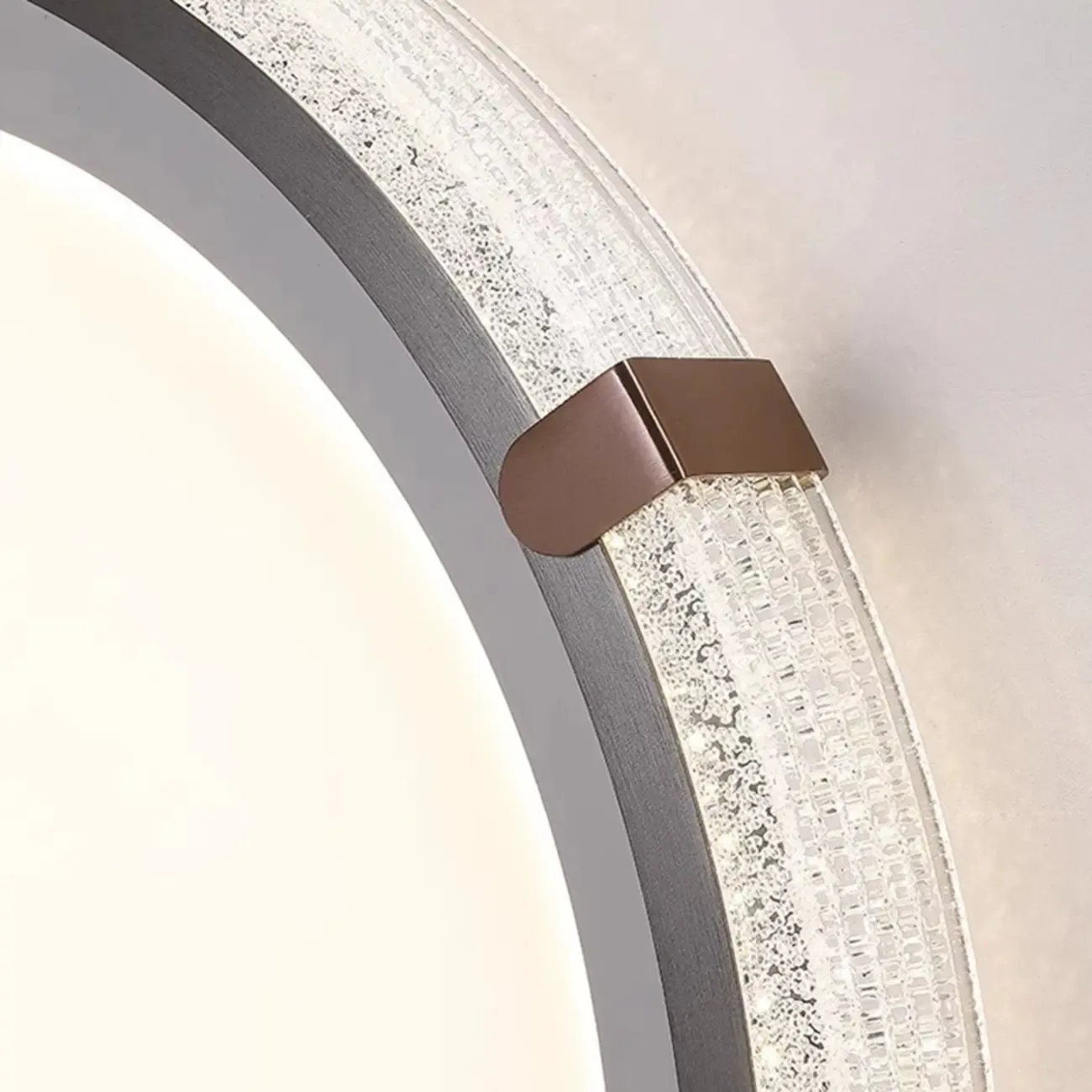 Modern Flush Mount LED Ceiling Light with Resin Shade for Living Room Image - 11