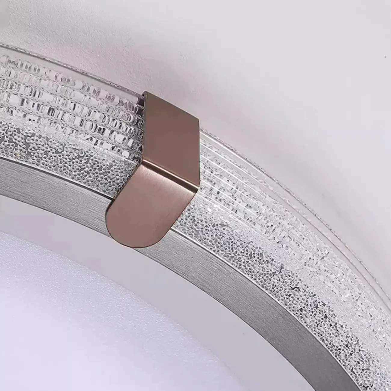 Modern Flush Mount LED Ceiling Light with Resin Shade for Living Room Image - 12