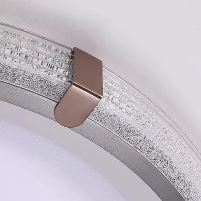 Modern Flush Mount LED Ceiling Light with Resin Shade for Living Room Image - 12