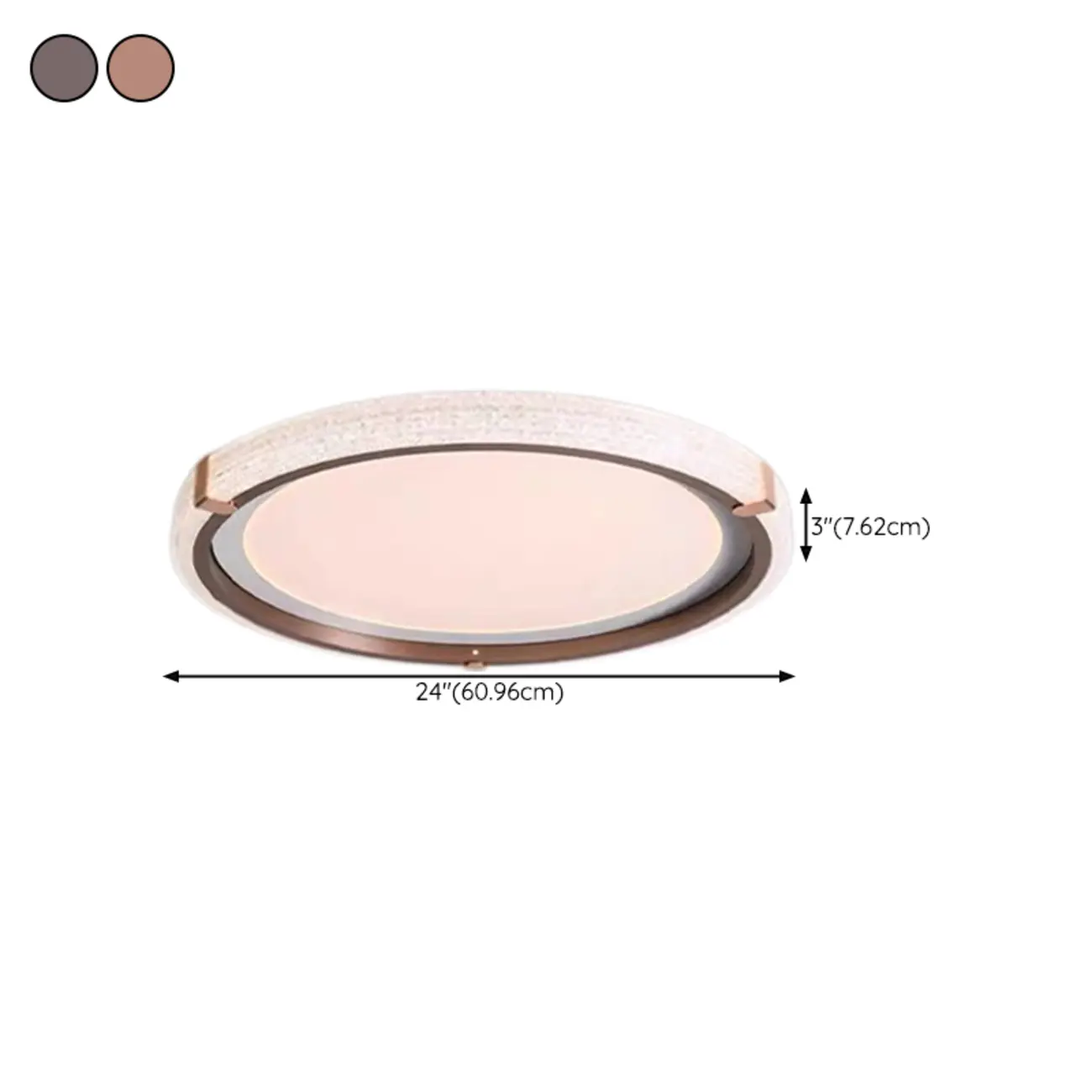 Modern Flush Mount LED Ceiling Light with Resin Shade for Living Room Image - 15 | homeyfad