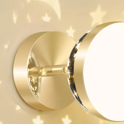 Modern Gold Black Star Design Adjustable Wall Sconce Image - 8