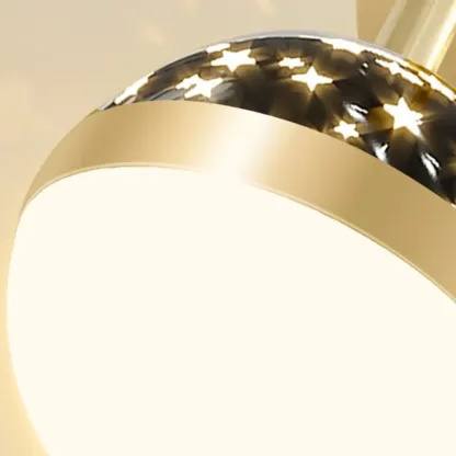 Modern Gold Black Star Design Adjustable Wall Sconce Image - 9