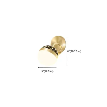 Modern Gold Black Star Design Adjustable Wall Sconce #size