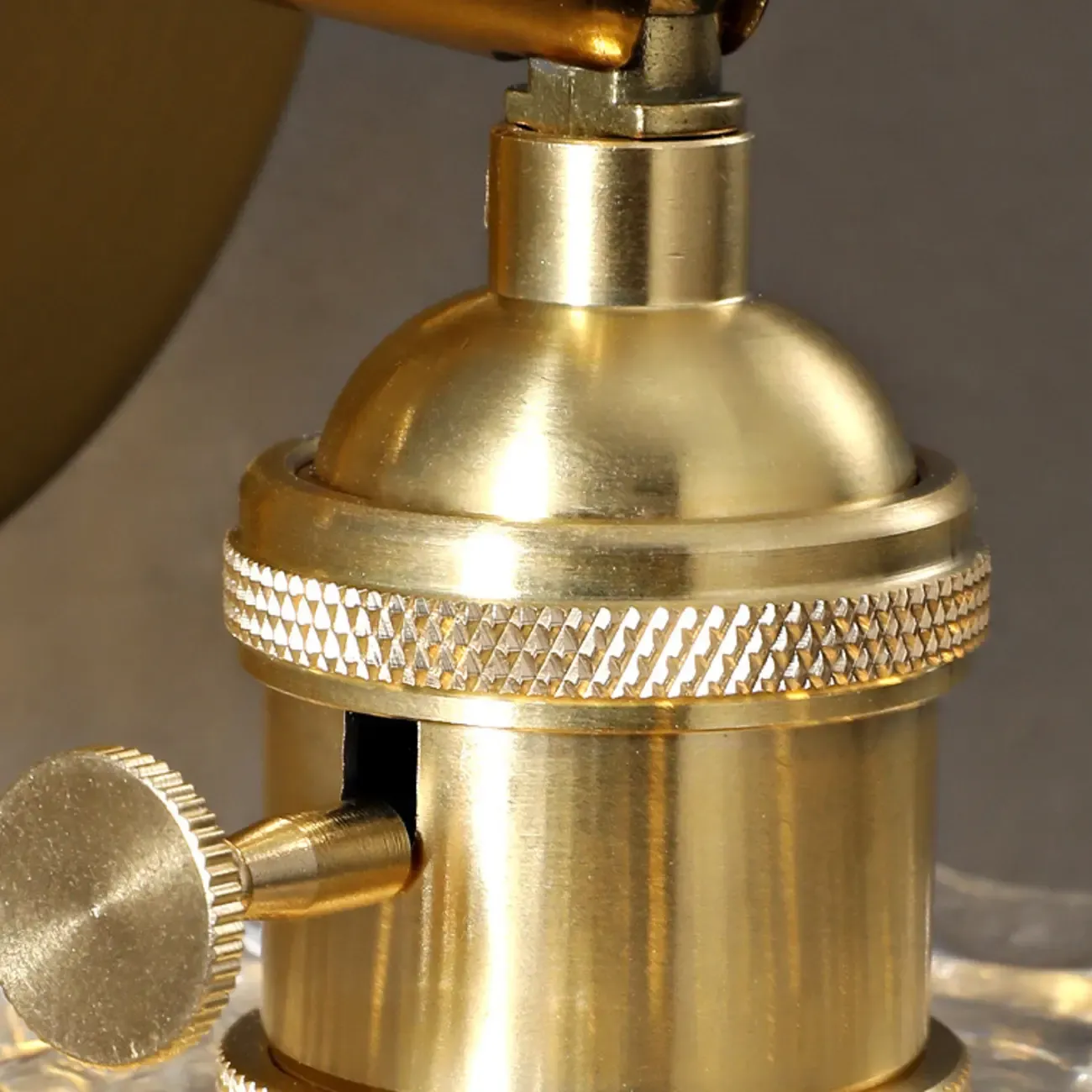 Art Deco Gold Transparent Glass Wall Sconce Image - 15