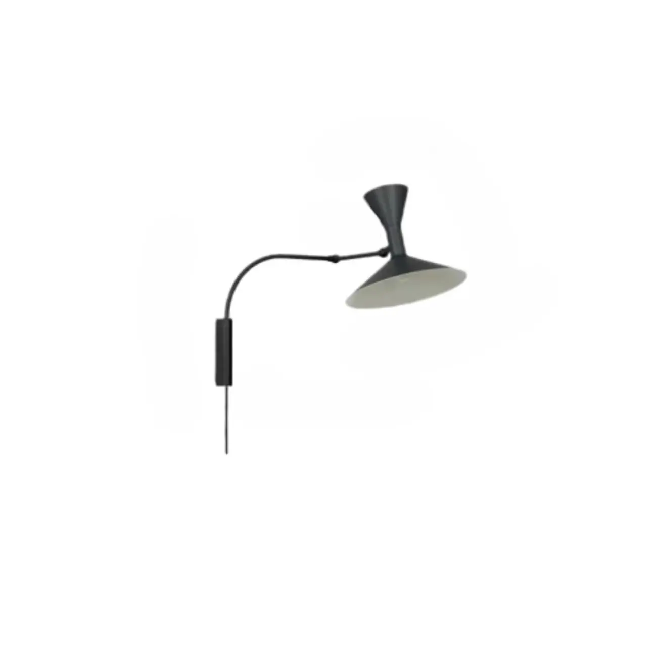 Simplistic Metal Mini Ambient Swing Arm Wall Light Image - 11 | homeyfad